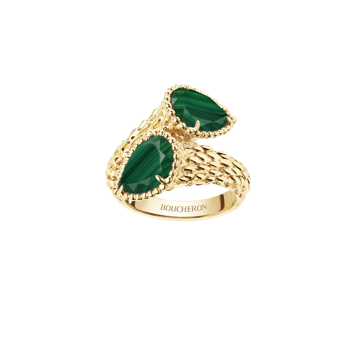 Serpent Bohème Two-stone ring, S motifs Ref JRG02797
