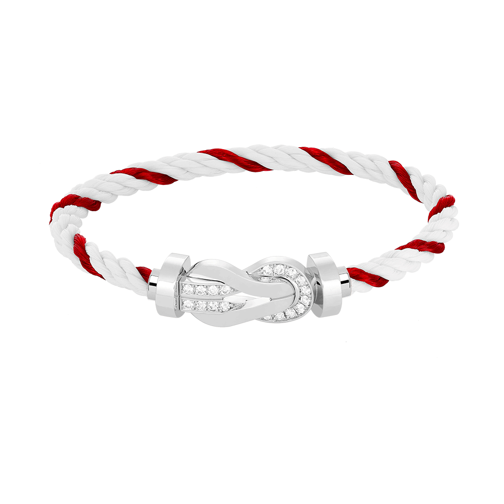CHANCE INFINIE BRACELET 18K WHITE GOLD AND DIAMONDS LARGE MODEL