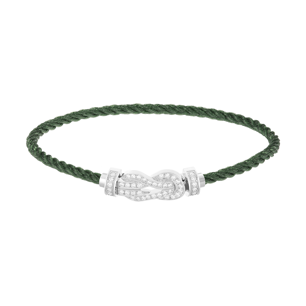 CHANCE INFINIE BRACELET 18K WHITE GOLD AND DIAMONDS MEDIUM MODEL