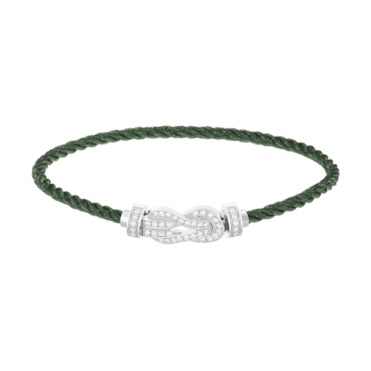 CHANCE INFINIE BRACELET 18K WHITE GOLD AND DIAMONDS MEDIUM MODEL
