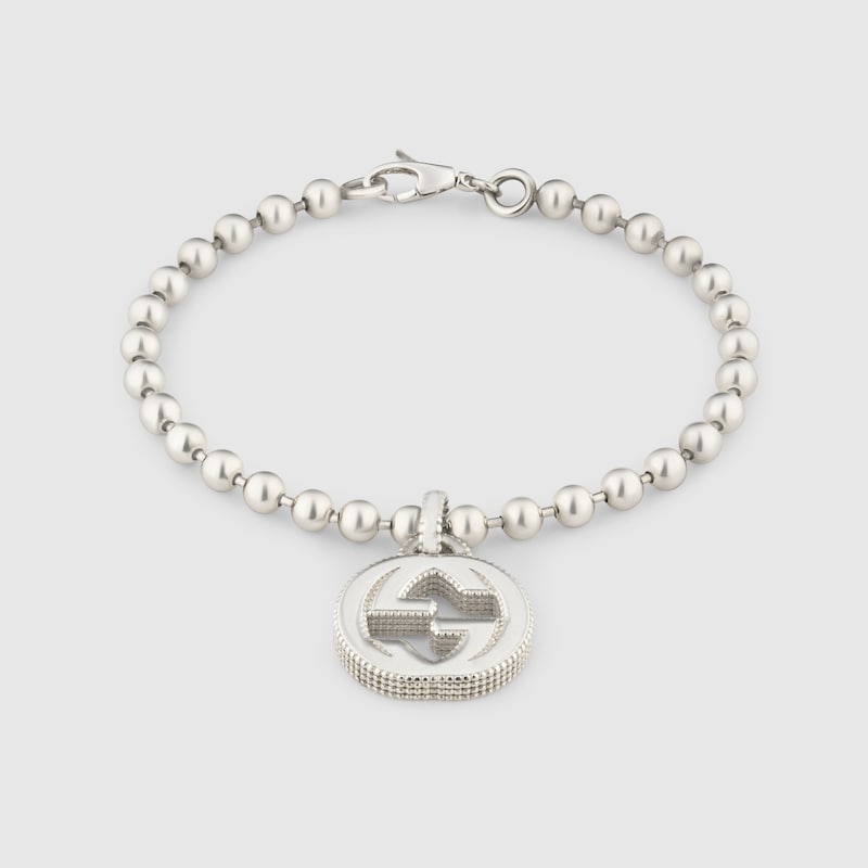 INTERLOCKING G BRACELET IN SILVER