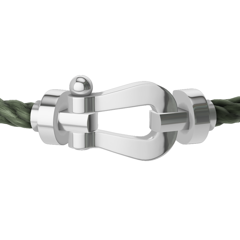 FORCE 10 BRACELET 18K WHITE GOLD LARGE MODEL
