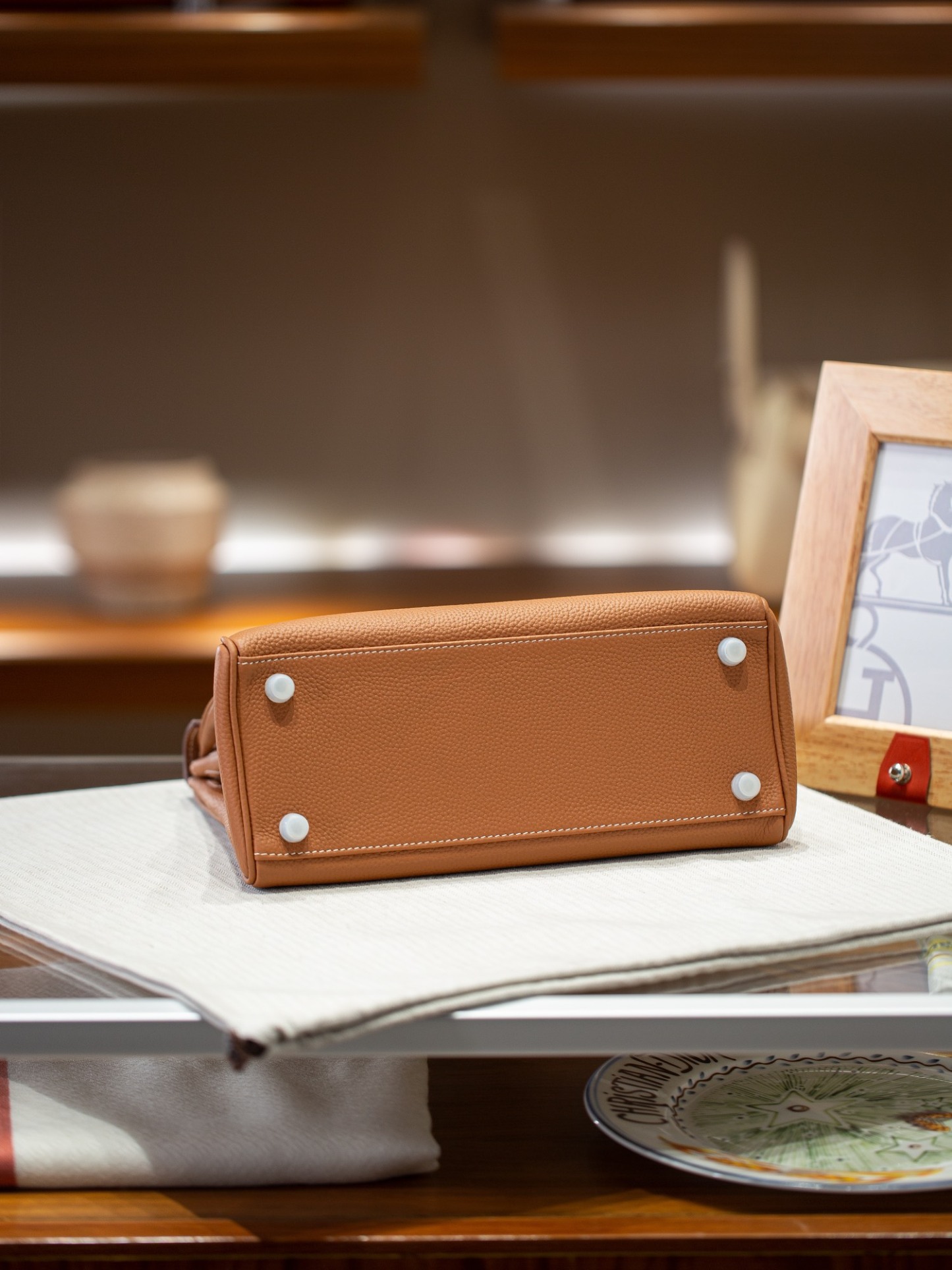 KELLY 28 FIRST LAYER TOGO COWHIDE WHITE
