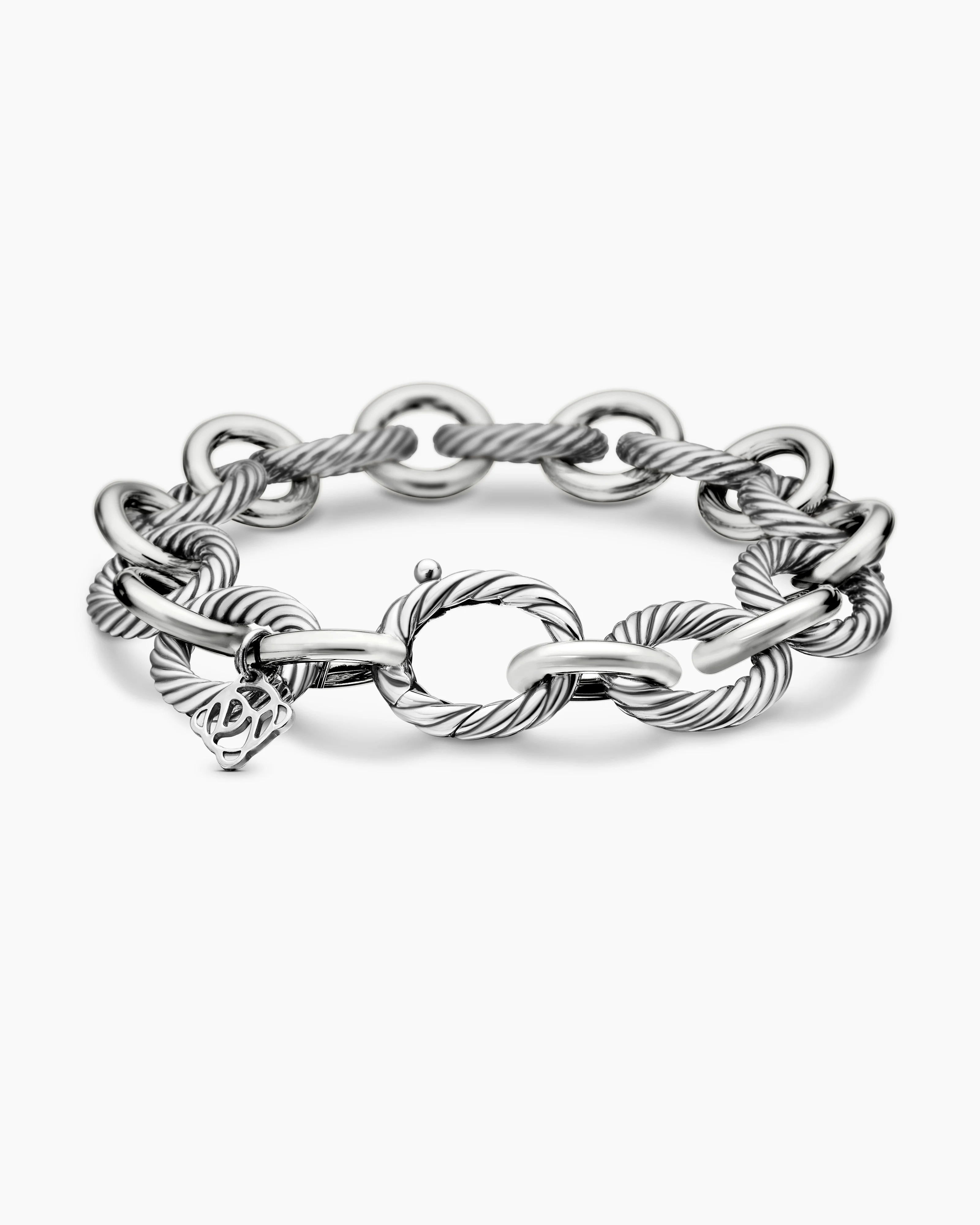 Oval Link Chain Bracelet Sterling Silver