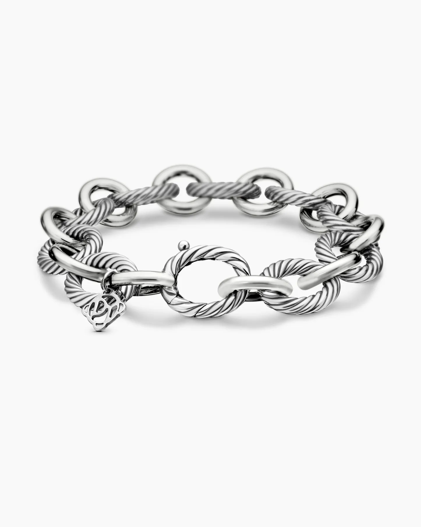 Oval Link Chain Bracelet Sterling Silver