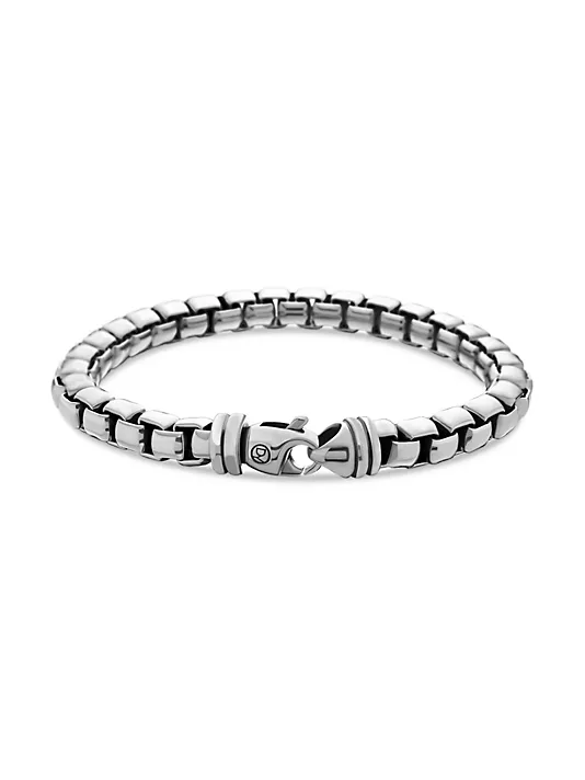 Dathtvid Yurthtman  Box Chain Bracelet In Sterling Silver
