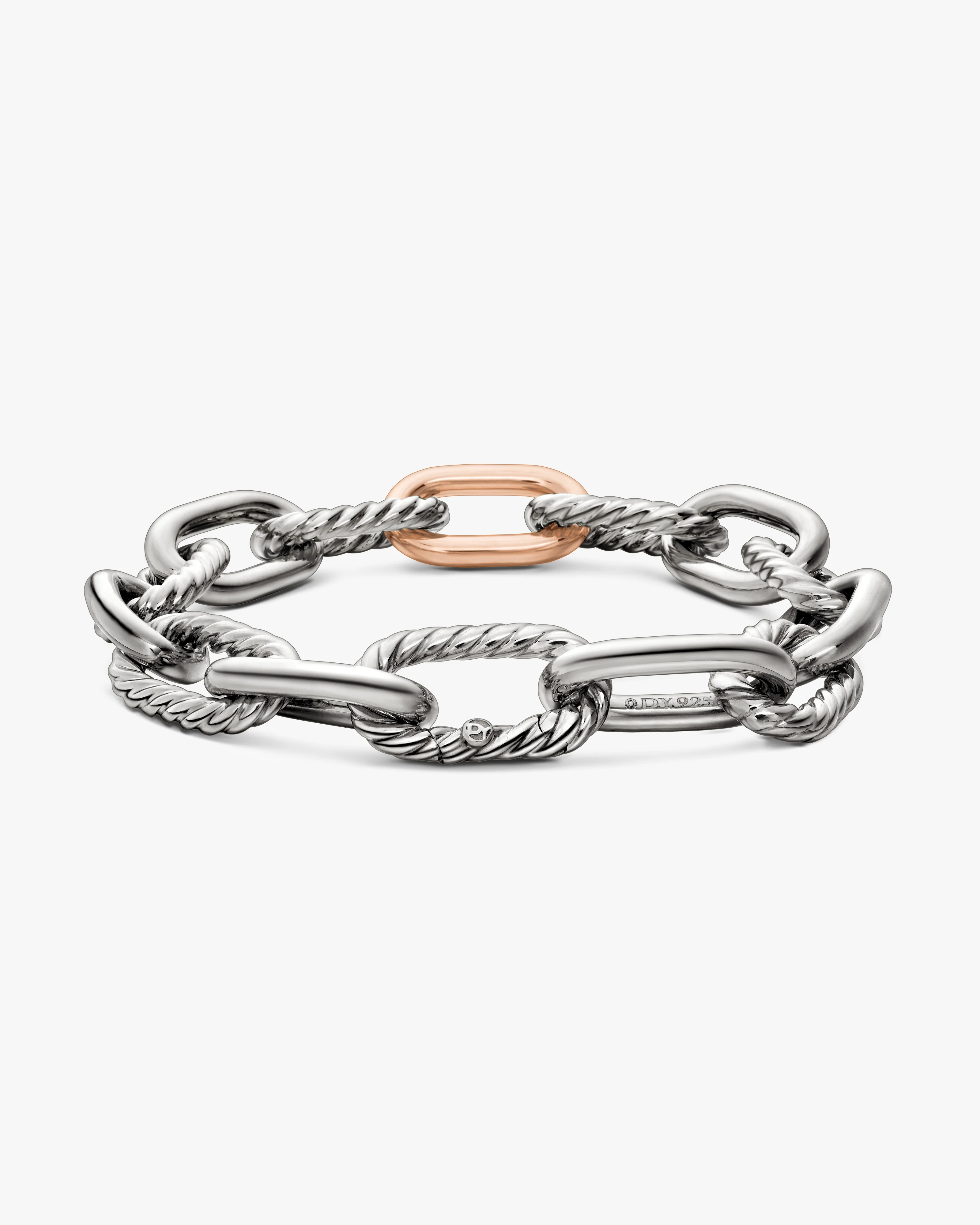 DY Madison® Chain Bracelet Sterling Silver with 18K Rose Gold