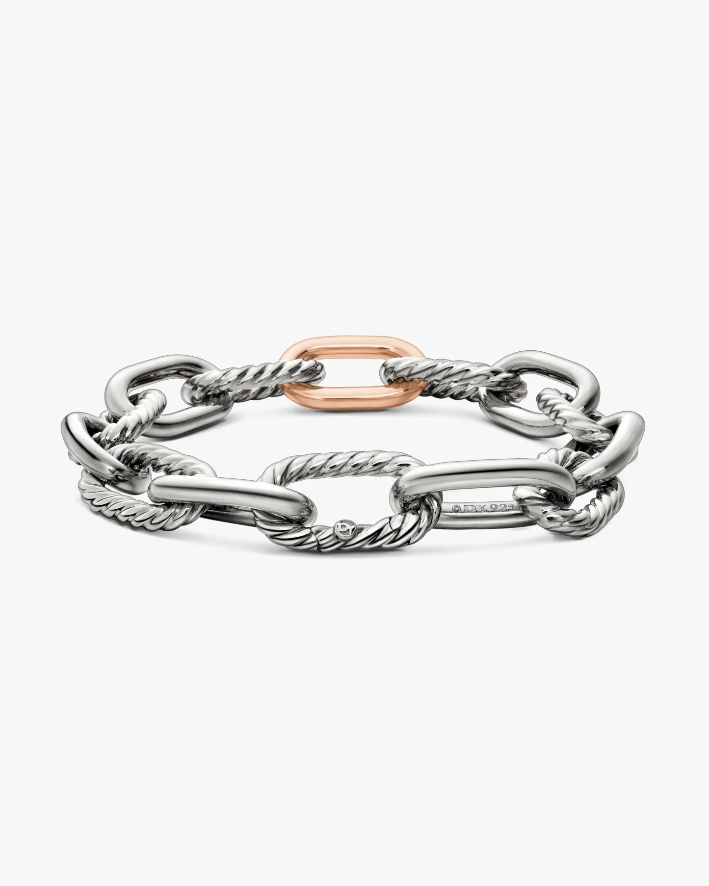 DY Madison® Chain Bracelet Sterling Silver with 18K Rose Gold