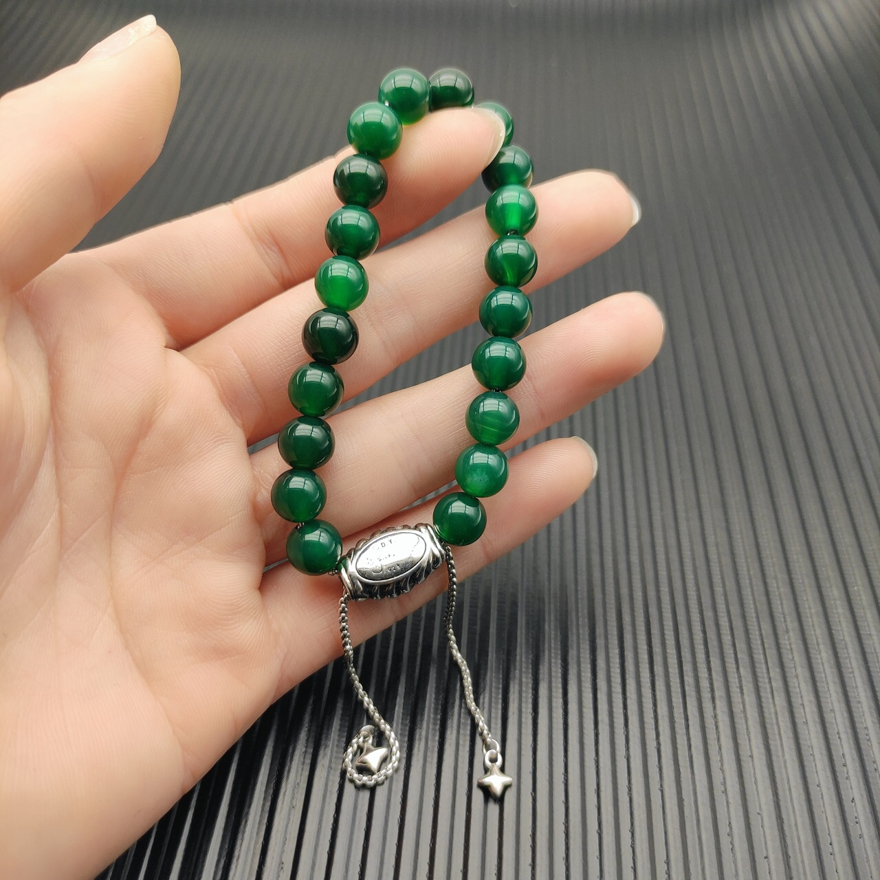 8MM Stretch Rock Crystal Bracelet