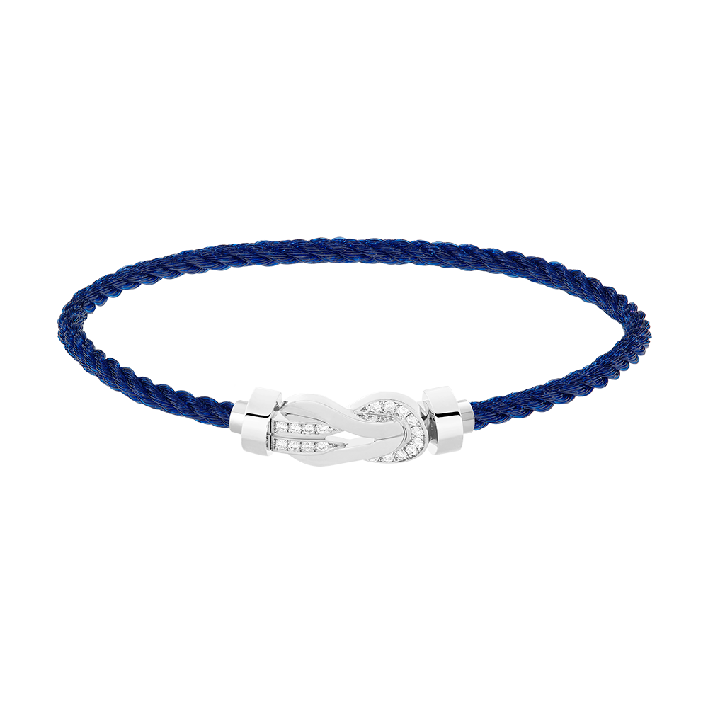 CHANCE INFINIE BRACELET 18K WHITE GOLD AND DIAMONDS MEDIUM MODEL