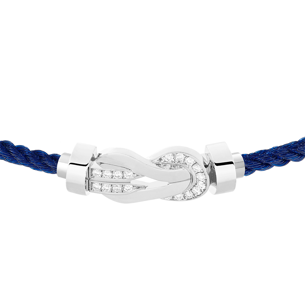 CHANCE INFINIE BRACELET 18K WHITE GOLD AND DIAMONDS MEDIUM MODEL