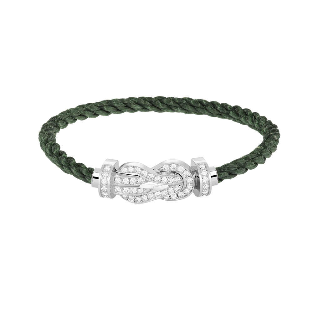 CHANCE INFINIE BRACELET 18K WHITE GOLD AND DIAMONDS LARGE MODEL