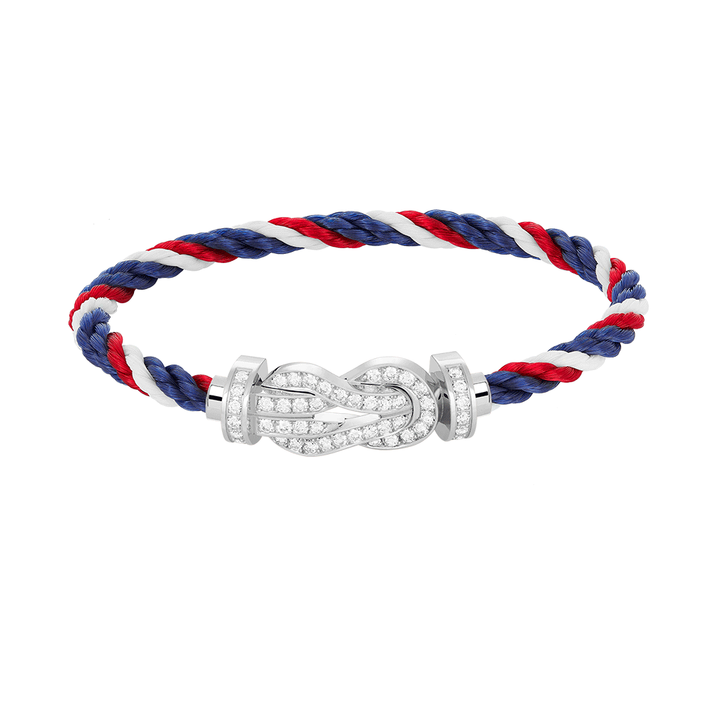 CHANCE INFINIE BRACELET 18K WHITE GOLD AND DIAMONDS LARGE MODEL