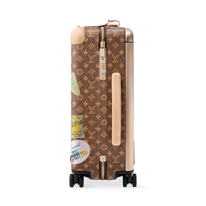 Printed travel suitcase