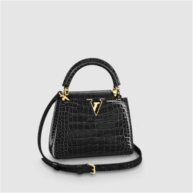 CROCODILIAN LEATHER-CAPUCINES