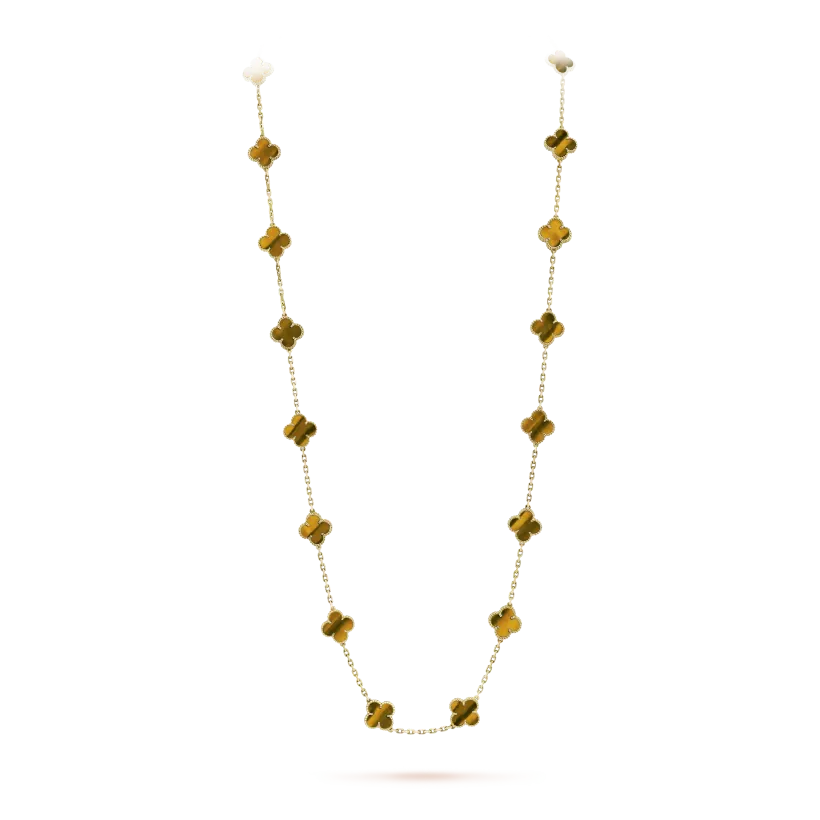 Vintage Alhambra long necklace, 20 motifs