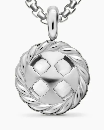 Pearl Classics Cable Halo Amulet Sterling Silver with Diamonds