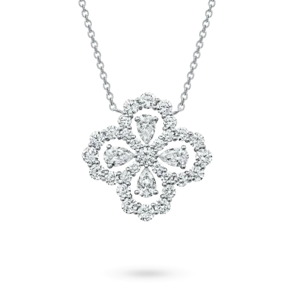 Diamond Loop Full Motif Diamond Pendant