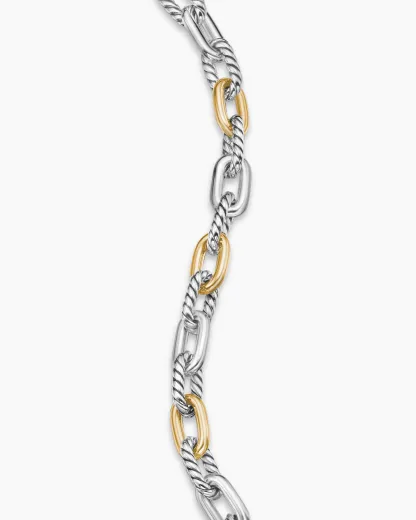 DY Madison® Chain Bracelet Sterling Silver with 18K Yellow Gold