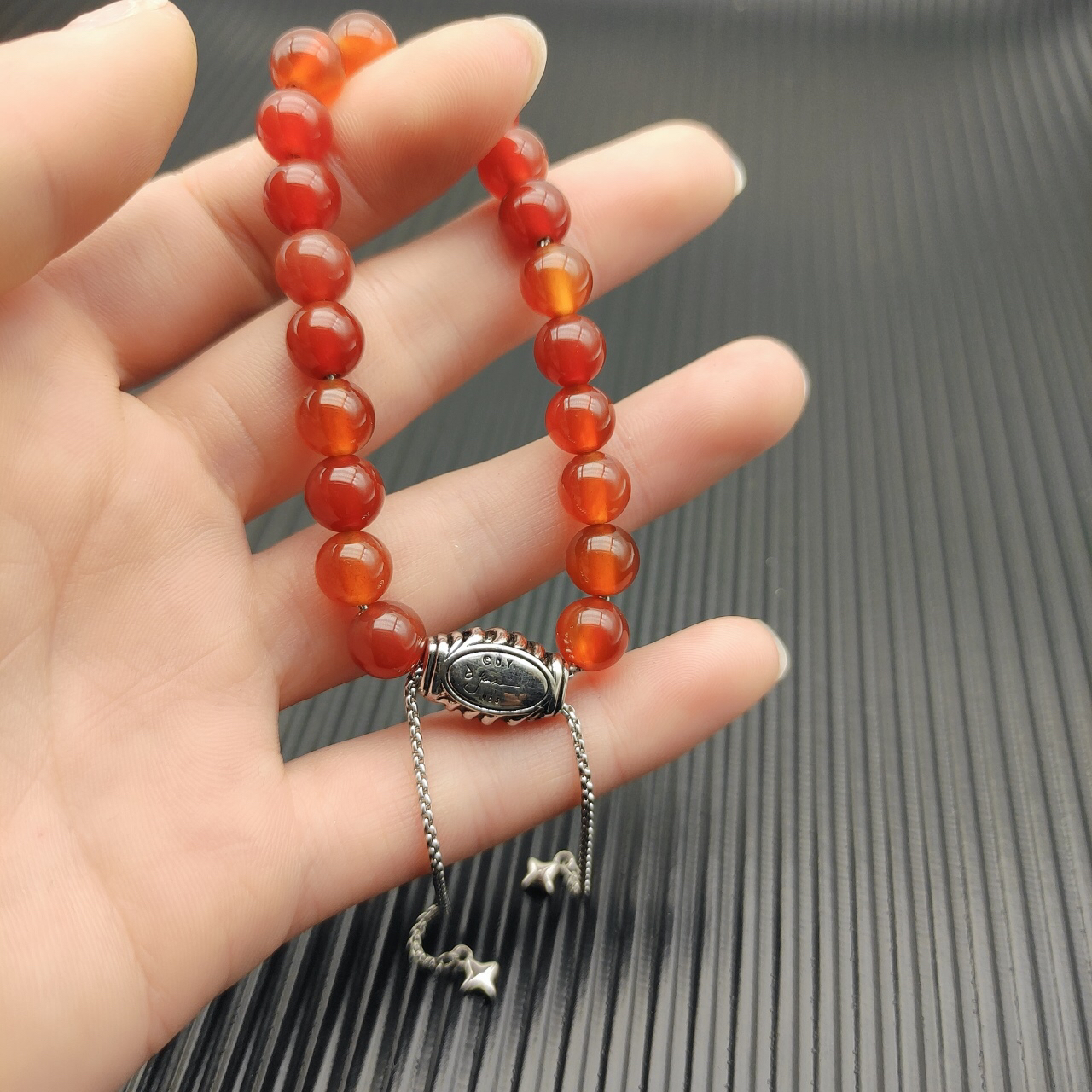 8MM Stretch Rock Crystal Bracelet