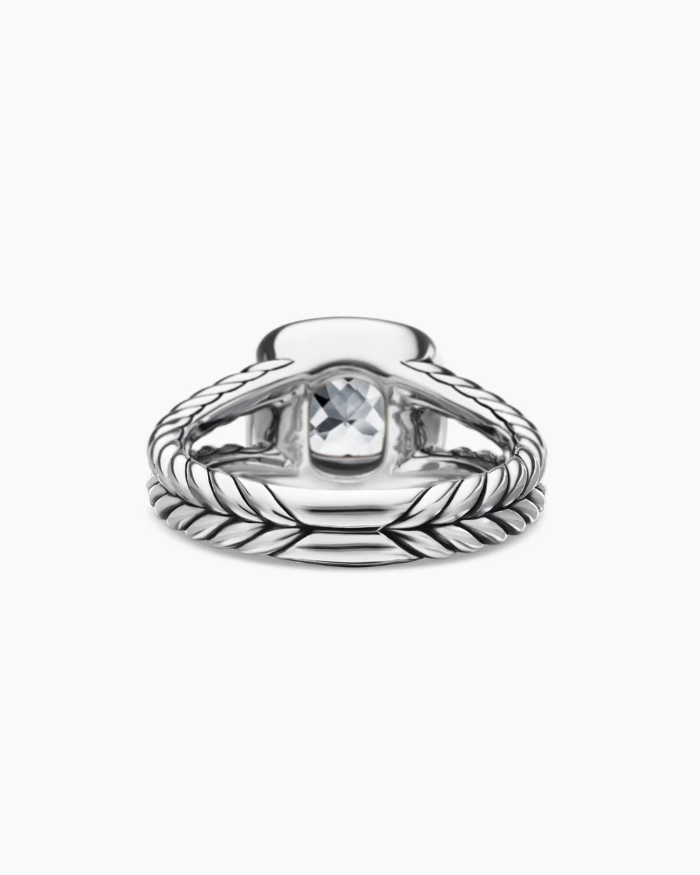 Petite Albion® Ring Sterling Silver with White Topaz and Diamonds