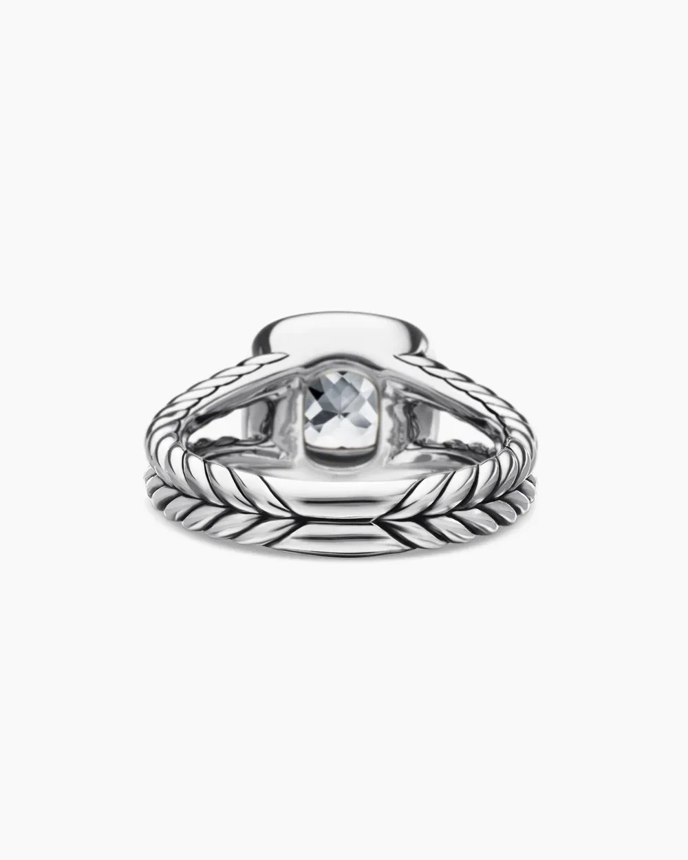 Petite Albion® Ring Sterling Silver with White Topaz and Diamonds