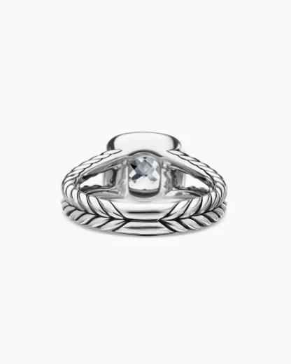 Petite Albion® Ring Sterling Silver with White Topaz and Diamonds