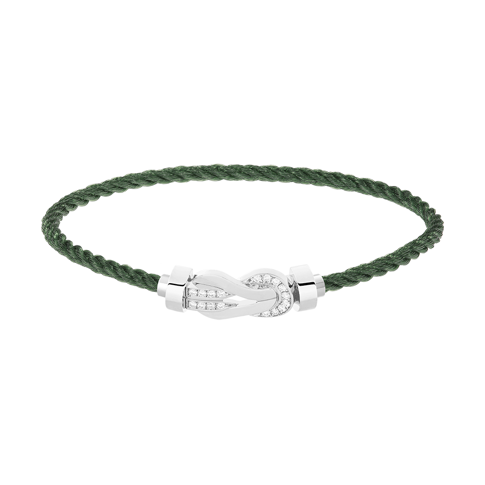 CHANCE INFINIE BRACELET 18K WHITE GOLD AND DIAMONDS MEDIUM MODEL