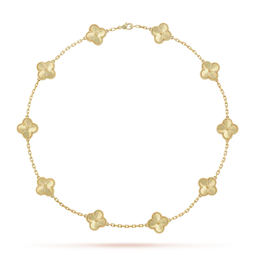 Vintage Alhambra 3‑Piece Set – Necklace, Bracelet & Earrings