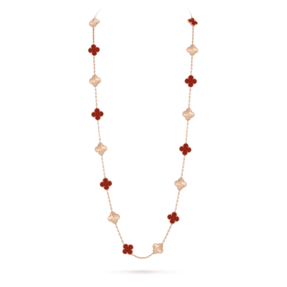 Vintage Alhambra long necklace, 20 motifs