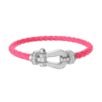 Force 10 bracelet 18k white gold and diamonds large model