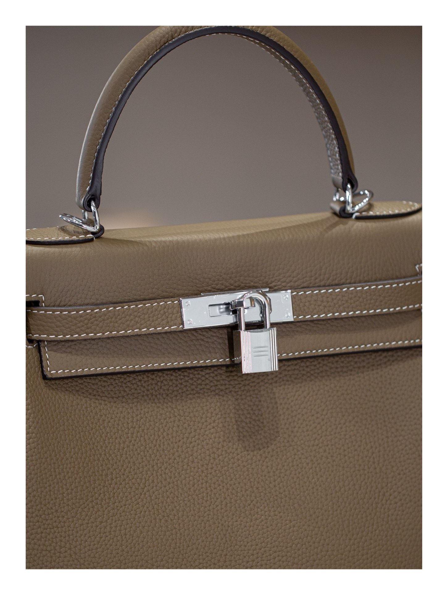 KELLY 28 FIRST LAYER TOGO COWHIDE WHITE