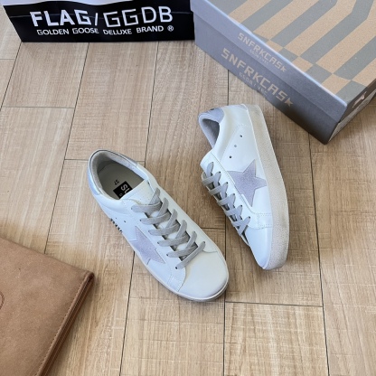 Super-Star with silver heel tab and lettering
