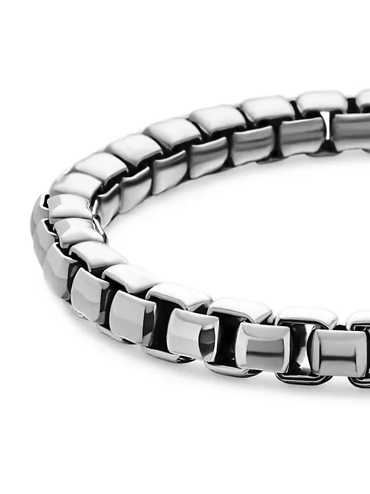 Dathtvid Yurthtman  Box Chain Bracelet In Sterling Silver