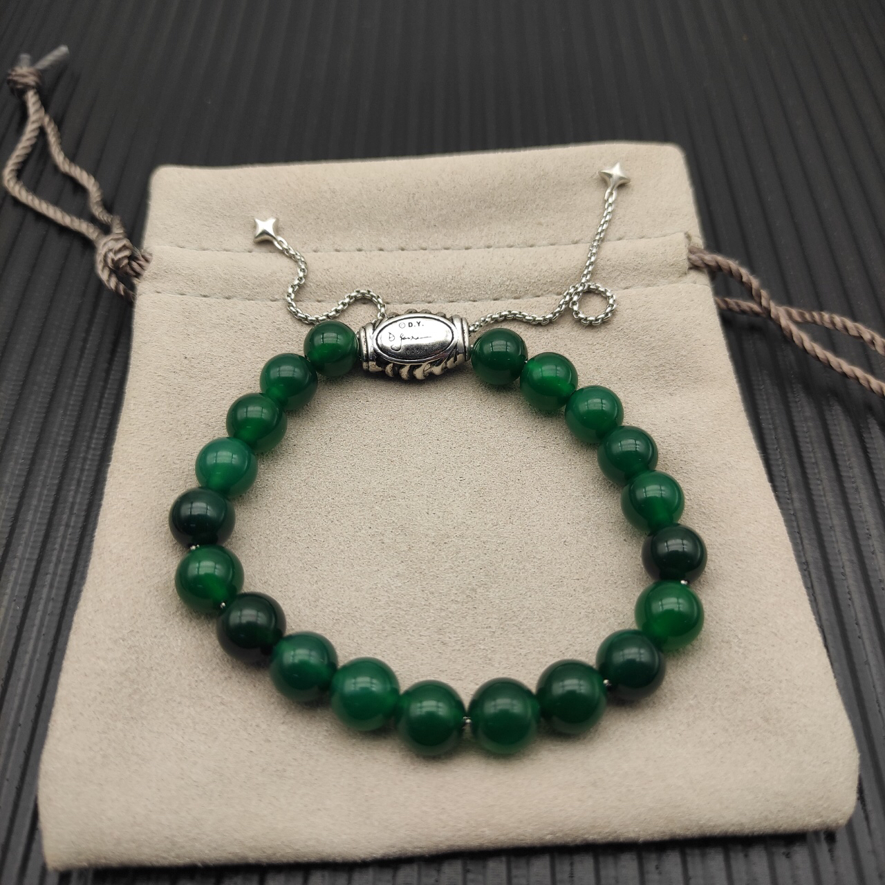 8MM Stretch Rock Crystal Bracelet