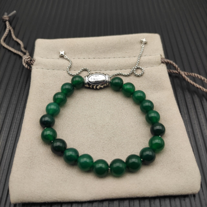 8MM Stretch Rock Crystal Bracelet