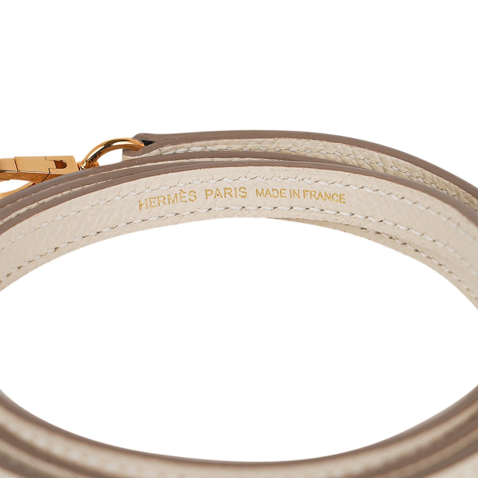 Hermes Kelly 18 Mini Sellier Bag Craie Epsom Leather Gold Hardware