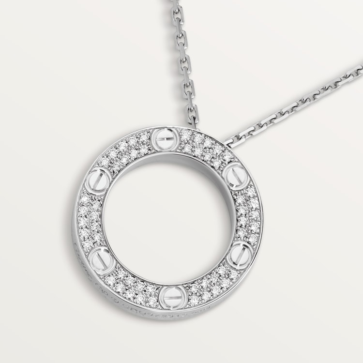 LOVE NECKLACE, DIAMOND-PAVED