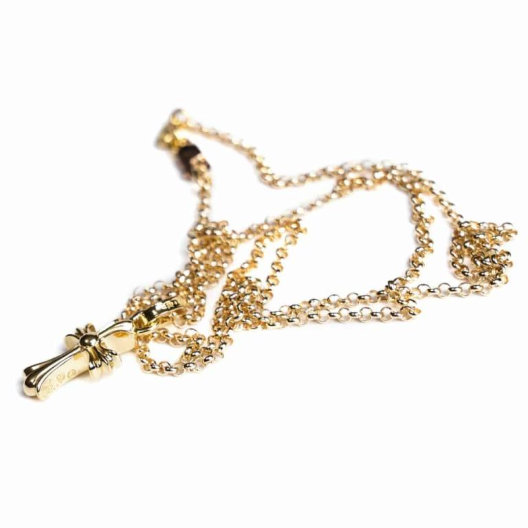 22K GOLD CROSS BABY FAT CHARM