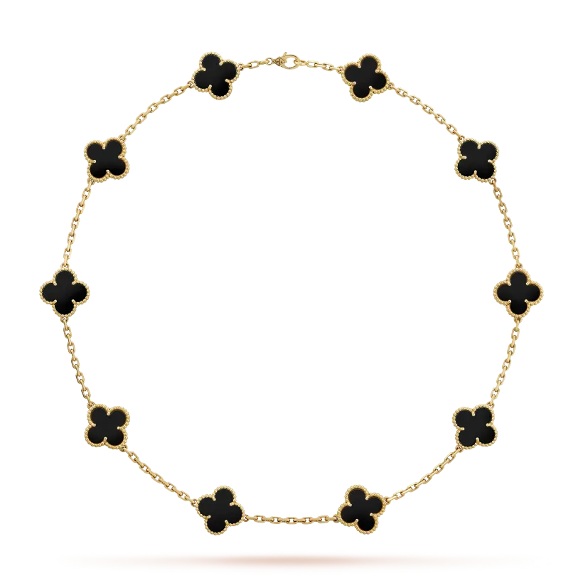 Vintage Alhambra 3‑Piece Set – Necklace, Bracelet & Earrings