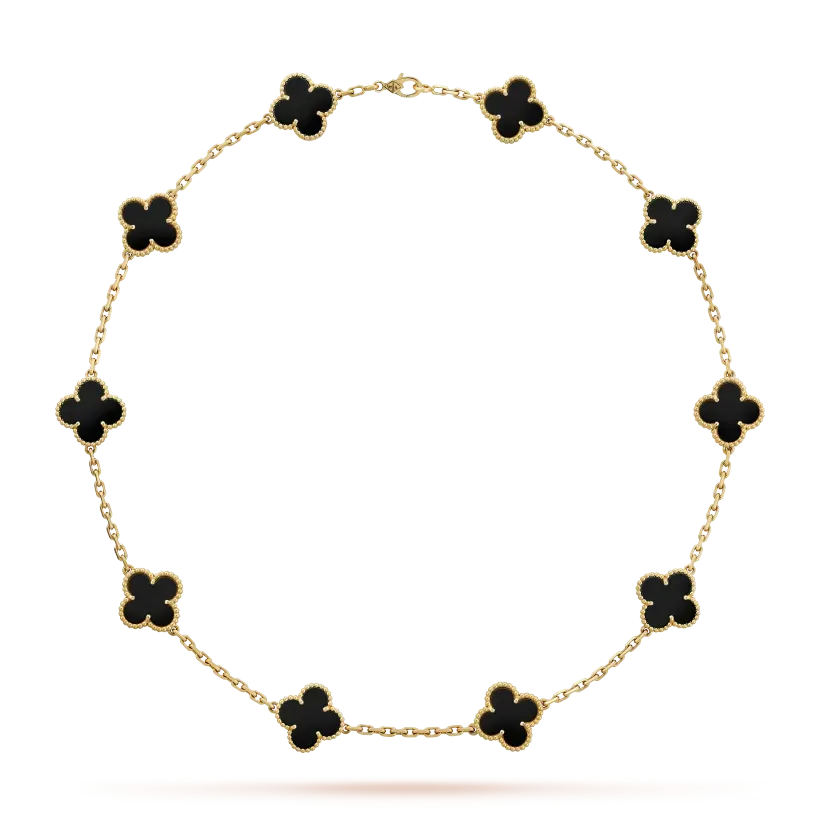 Vintage Alhambra 3‑Piece Set – Necklace, Bracelet & Earrings