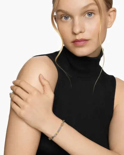 DY Madison® Chain Bracelet Sterling Silver with 18K Yellow Gold