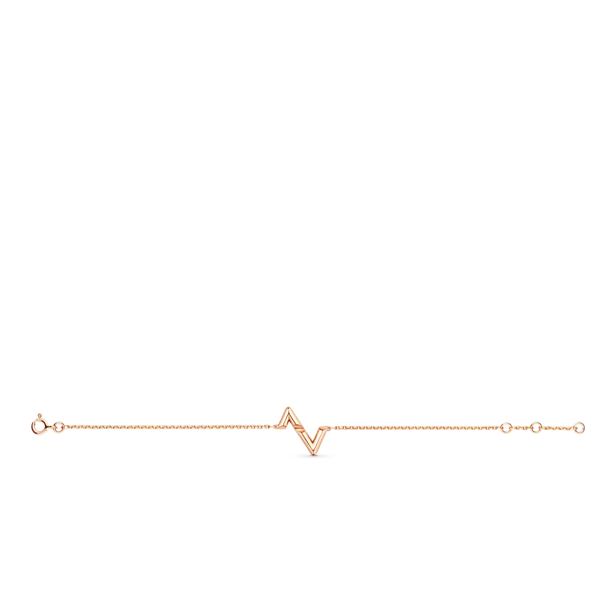 Volt Upside Down Bracelet, Pink Gold