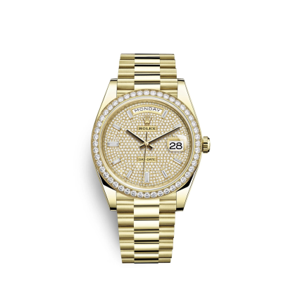 Day-Date, 40mm, 18k Yellow Gold and Diamonds, Ref#228348rbr-0037