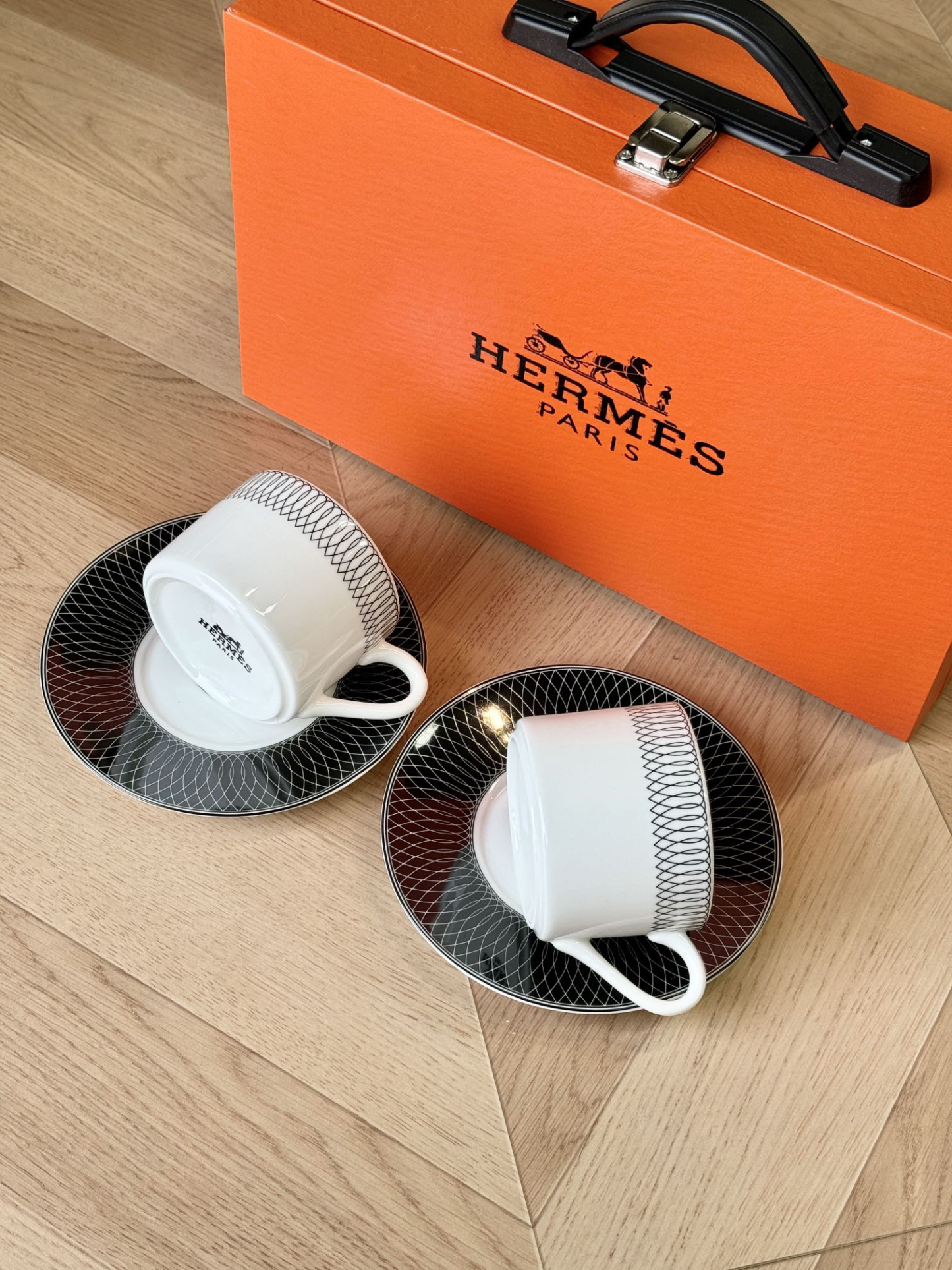HEthtRMES Luxury Afternoon Tea Set (2 cups, 2 saucers)