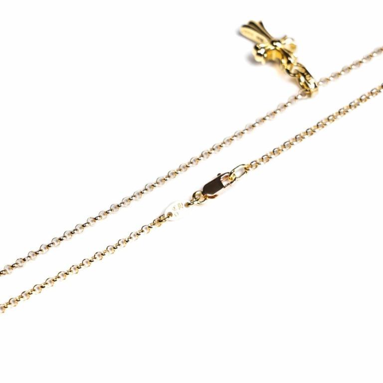 22K GOLD CROSS BABY FAT CHARM