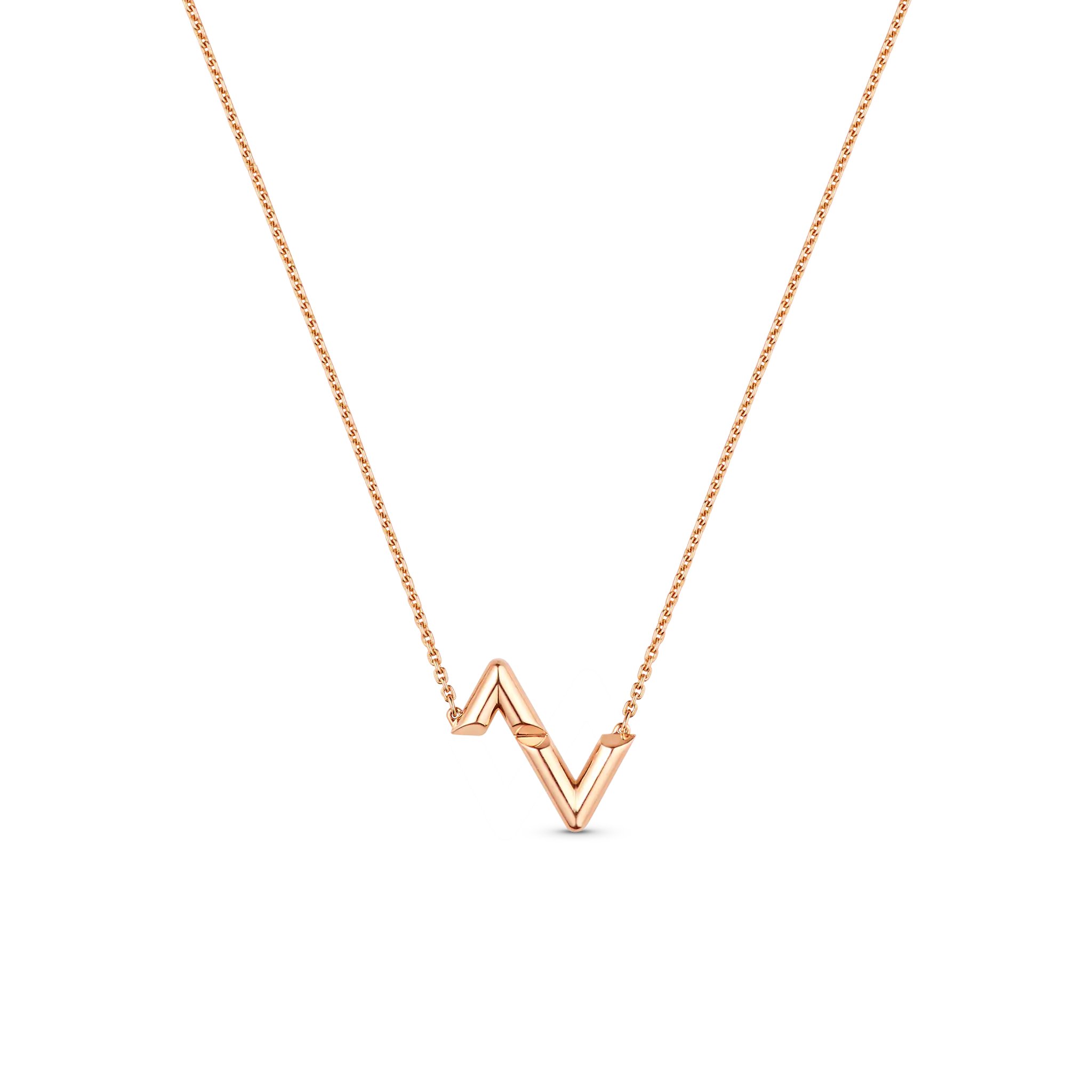 Volt Upside Down Pendant, Pink Gold