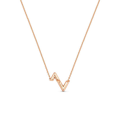 Volt Upside Down Pendant, Pink Gold