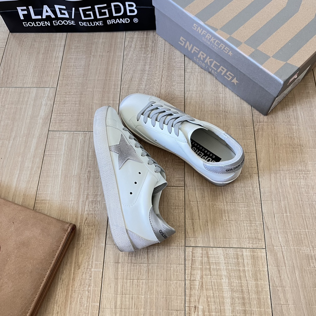 Super-Star with silver heel tab and lettering