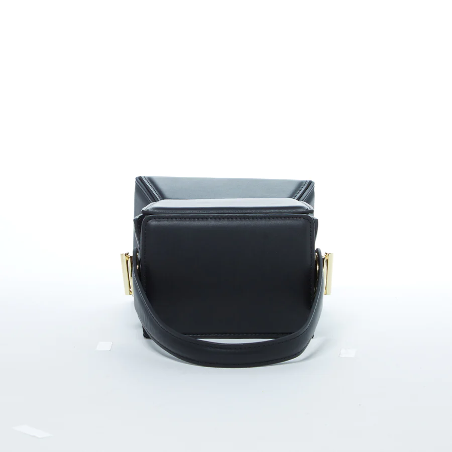 Leather Bucket Bag Black